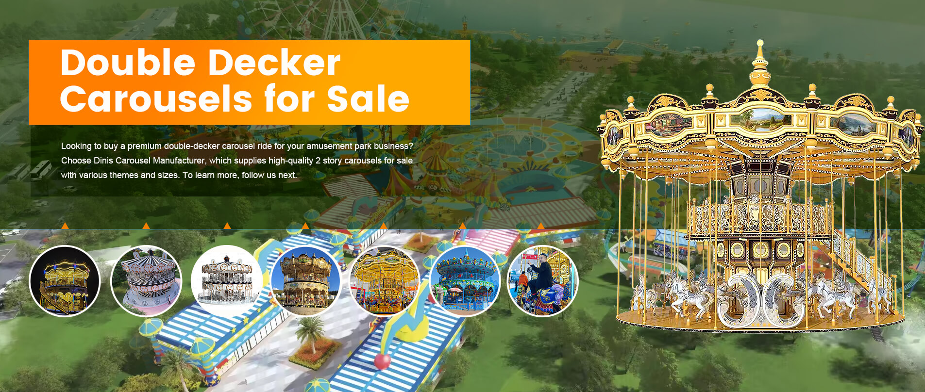 Dinis double decker carousel for sale