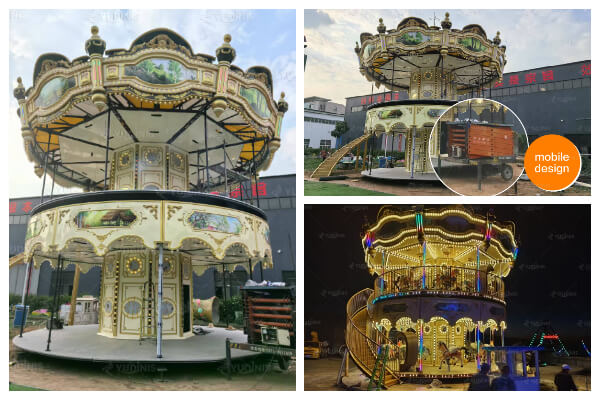 Double Decker Merry Go Round In Czech Republic