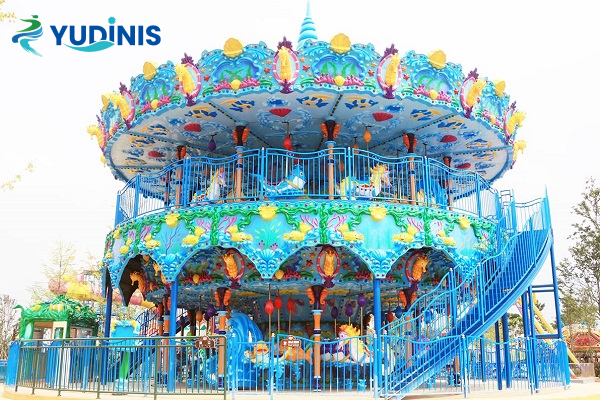Spain Outdoor Park 2 Story Carousel Ride