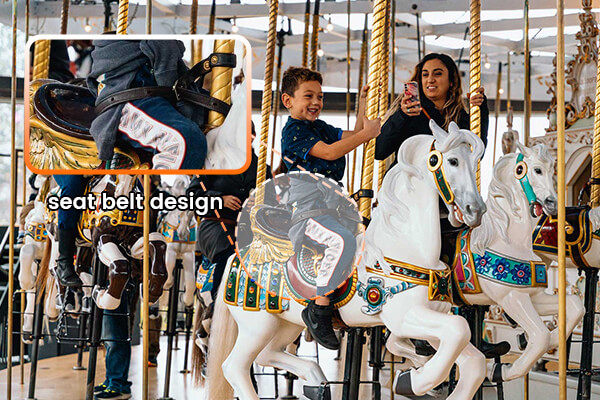What Safety Features Are Included of Dinis 2 Story Carousel?