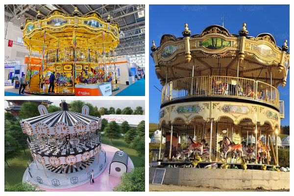 Amusement Park Carousel Double Decker