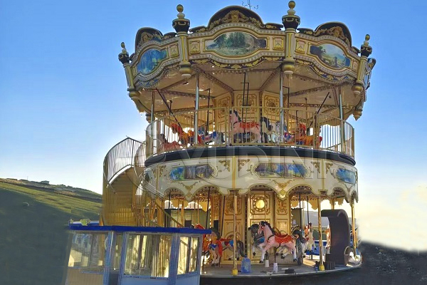 Outdoor Double Storey Carousel Ride