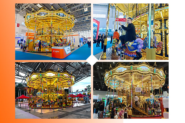 Dinis double decker carousel ride at expo